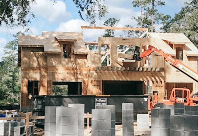 House in Palmetto Bluff Framing